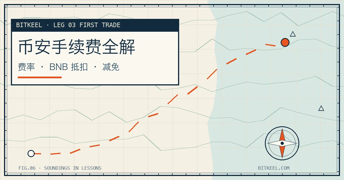 币安手续费结构示意:现货费率、Maker 与 Taker、BNB 抵扣与邀请码减免的叠加关系